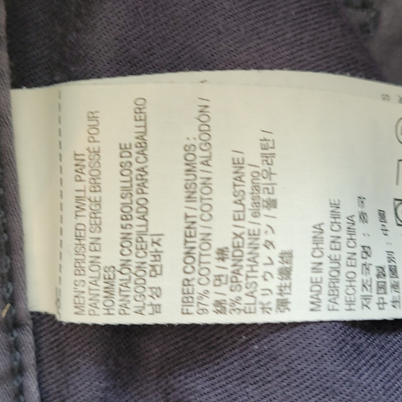 Brushed Twill Cotton Pants - Picture 4 of 8